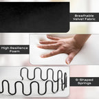 Ouyessir Ensemble de 2 fauteuils pivotants en forme de tonneau, fauteuil d'appoint rembourré à 360 degrés avec accoudoirs en tissu