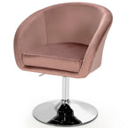 Chaise de coiffeuse pivotante moderne en velours, réglable en hauteur