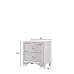 Ensemble de chambre à coucher Kym 4 pièces Frost LED en similicuir capitonné