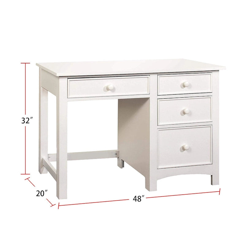 Bureau en bois à quatre tiroirs