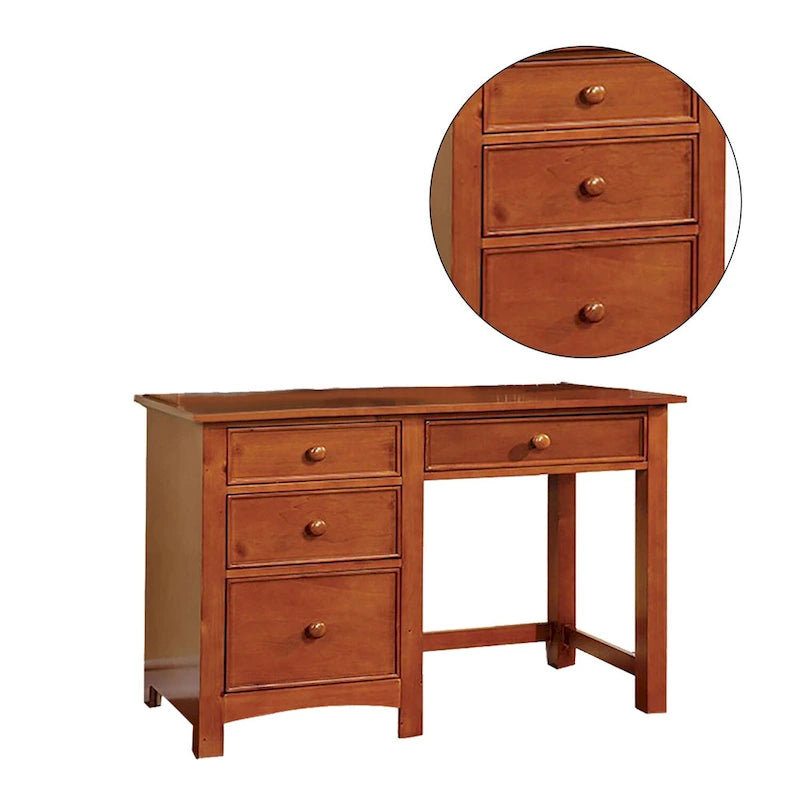 Bureau en bois à quatre tiroirs