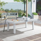 Table de billard Laguna 2,44 m (8 pi) en ardoise, utilisable en intérieur et en extérieur, avec plateau repas et accessoires.