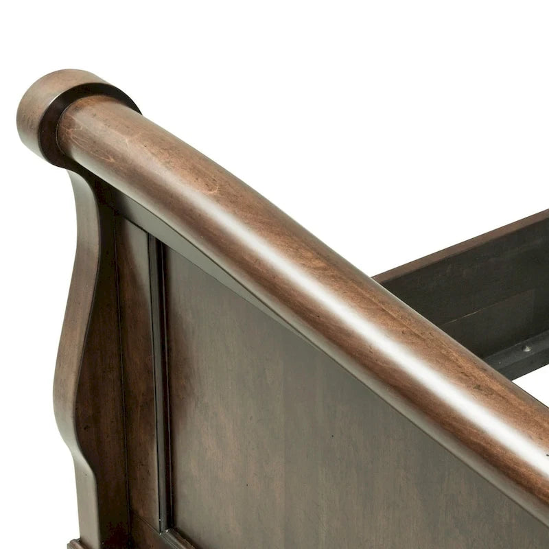 Lit traîneau Rustic Traditions en merisier rustique