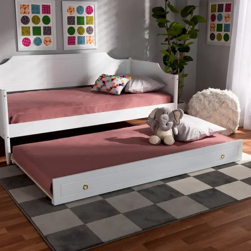 Lit gigogne Alya Classic style ferme traditionnel pour lit simple (lit gigogne uniquement)