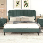 Queen Size Upholstered Platform Bed