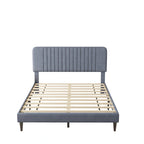 Lit plateforme rembourré Queen Size