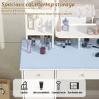 Coiffeuse de 80 cm de large avec tabouret et miroir lumineux tactile - 80 cm de large