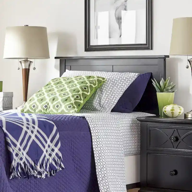 Tête de lit à panneaux noirs Mercer Mission Transitional par iNSPIRE Q Classic