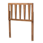 Tête de lit contemporaine Duncan en bois fini frêne et noyer