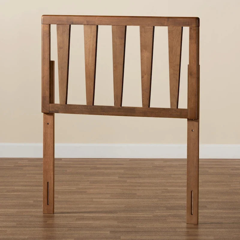 Tête de lit contemporaine Duncan en bois fini frêne et noyer