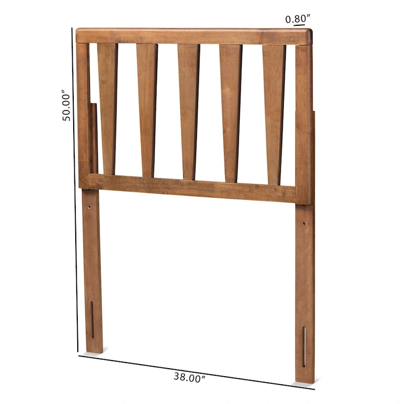 Tête de lit contemporaine Duncan en bois fini frêne et noyer