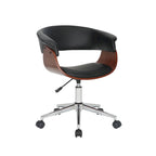 Fauteuil de bureau Carson Carrington Sauoarkrokur en similicuir avec piètement chromé