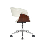 Fauteuil de bureau Carson Carrington Sauoarkrokur en similicuir avec piètement chromé