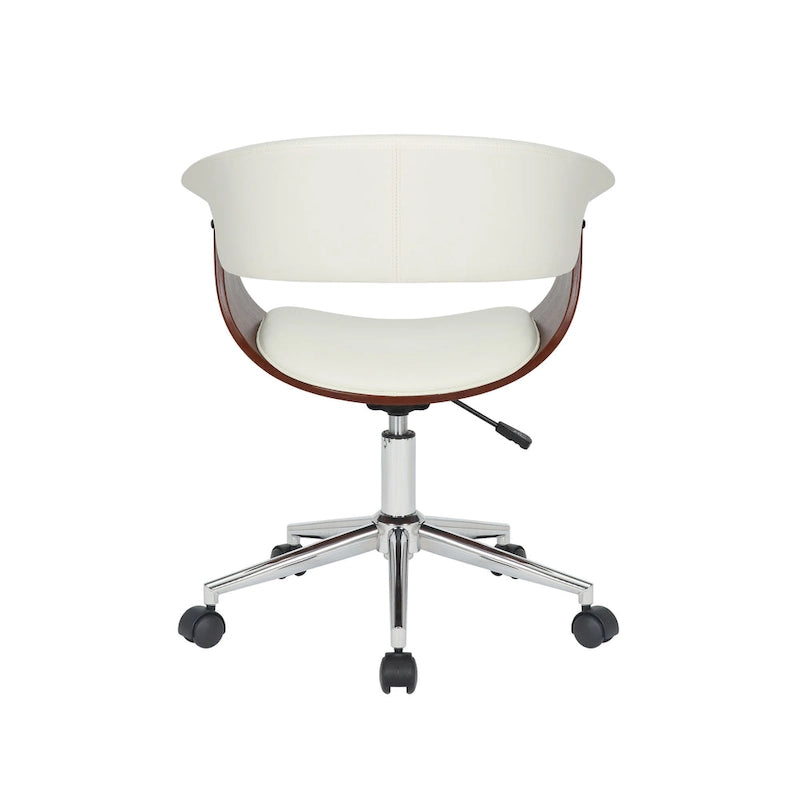 Fauteuil de bureau Carson Carrington Sauoarkrokur en similicuir avec piètement chromé