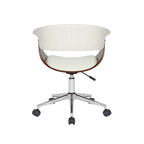 Fauteuil de bureau Carson Carrington Sauoarkrokur en similicuir avec piètement chromé