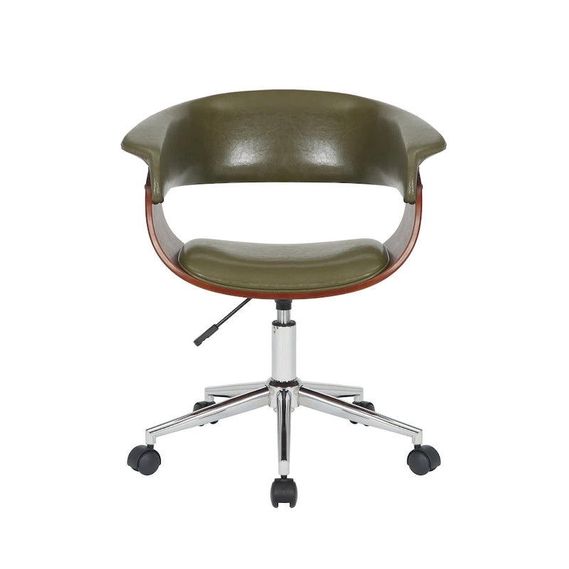 Fauteuil de bureau Carson Carrington Sauoarkrokur en similicuir avec piètement chromé