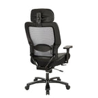 Fauteuil de direction grande taille en cuir reconstitué noir