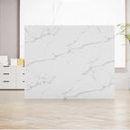 Bureau d'accueil fonctionnel en forme de L, comptoir de réception