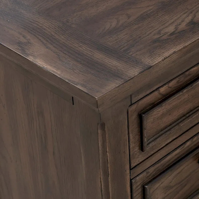 Table de chevet Paradise Valley Saddle Brown avec station de recharge