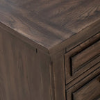 Table de chevet Paradise Valley Saddle Brown avec station de recharge