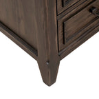 Table de chevet Paradise Valley Saddle Brown avec station de recharge