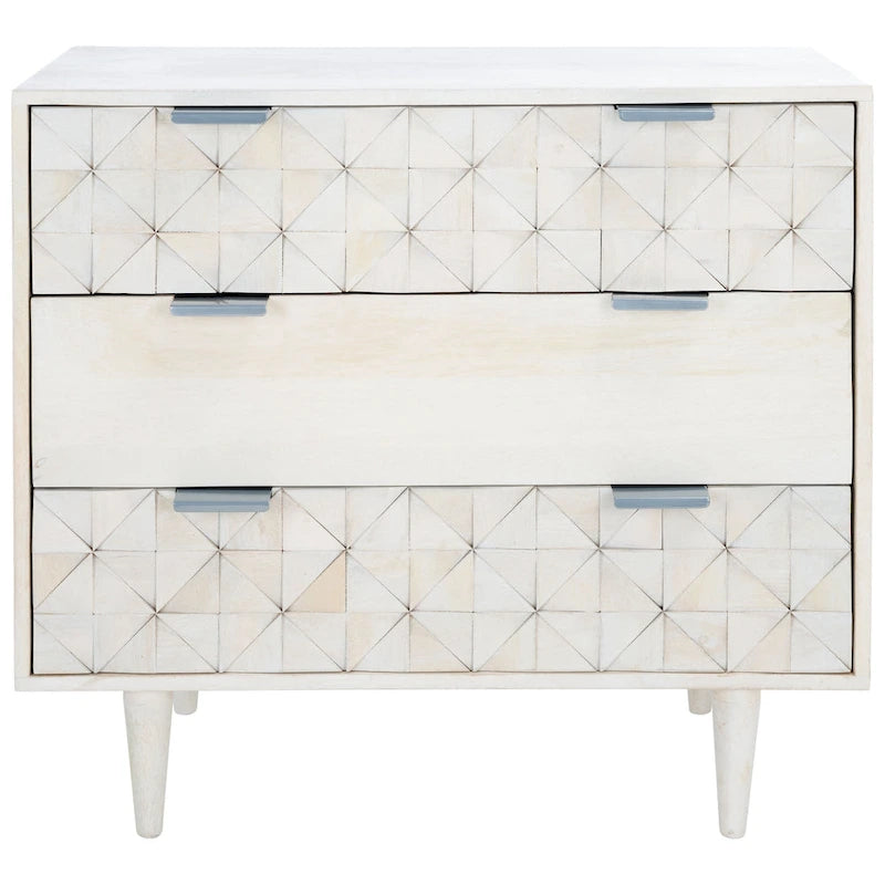 Commode de chambre à coucher SAFAVIEH Cena à 3 tiroirs