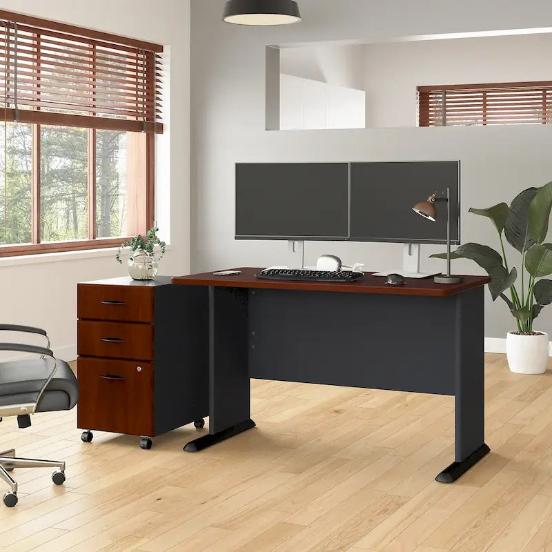 Bureau Série A 48W avec caisson mobile de Bush Business Furniture
