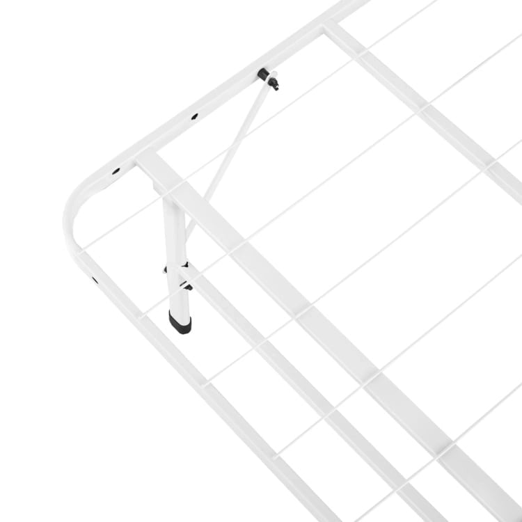 14 Cadre de lit pliable en métal avec sommier de rechange