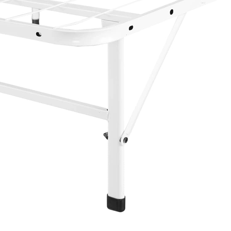 14 Cadre de lit pliable en métal avec sommier de rechange