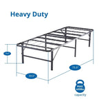 14 Cadre de lit pliable en métal avec sommier de rechange