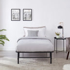 14 Cadre de lit pliable en métal avec sommier de rechange