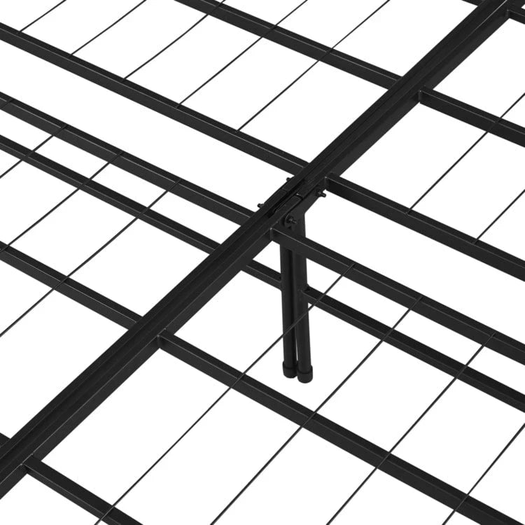 14 Cadre de lit pliable en métal avec sommier de rechange