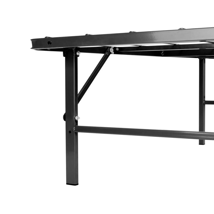 14 Cadre de lit pliable en métal avec sommier de rechange