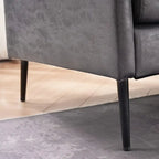 Fauteuil d'appoint d'intérieur rond, 1,5 place, recouvert de tissu métallisé et doté d'un coussin