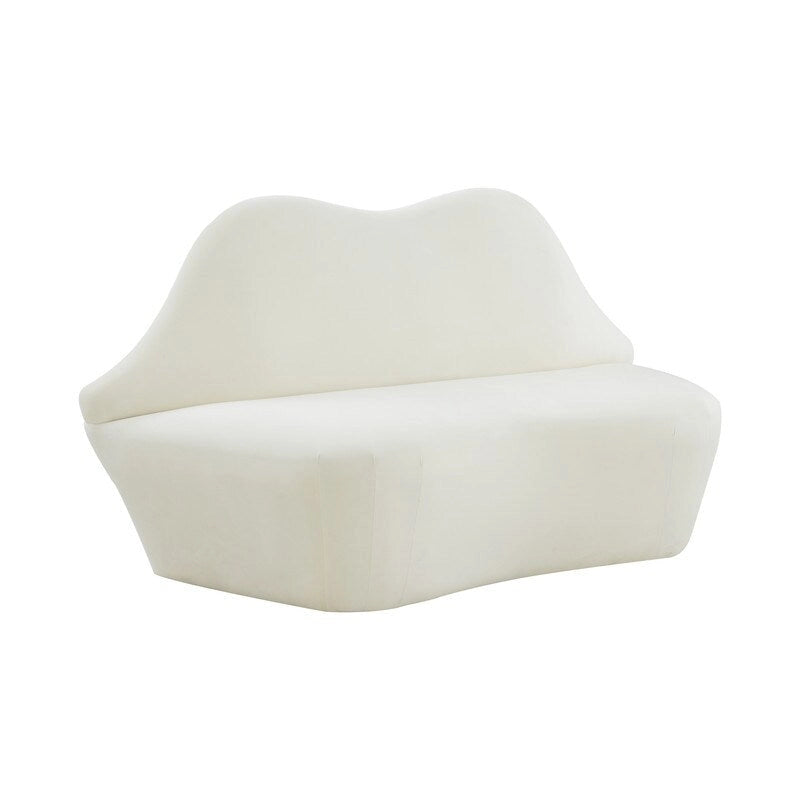 Canapé Lips Velvet - 67,7 cm (L) x 29,1 cm (P) x 36 cm (H)