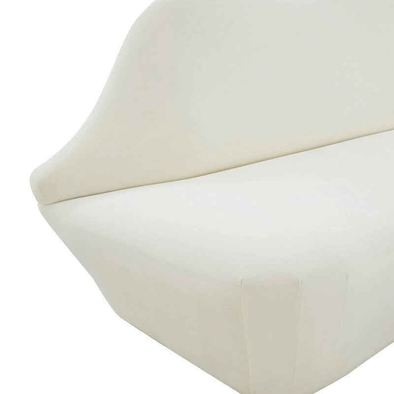 Canapé Lips Velvet - 67,7 cm (L) x 29,1 cm (P) x 36 cm (H)