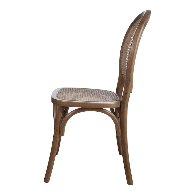 Chaises de salle à manger en rotin style moderne du milieu du siècle Aurelle Home (lot de 2)