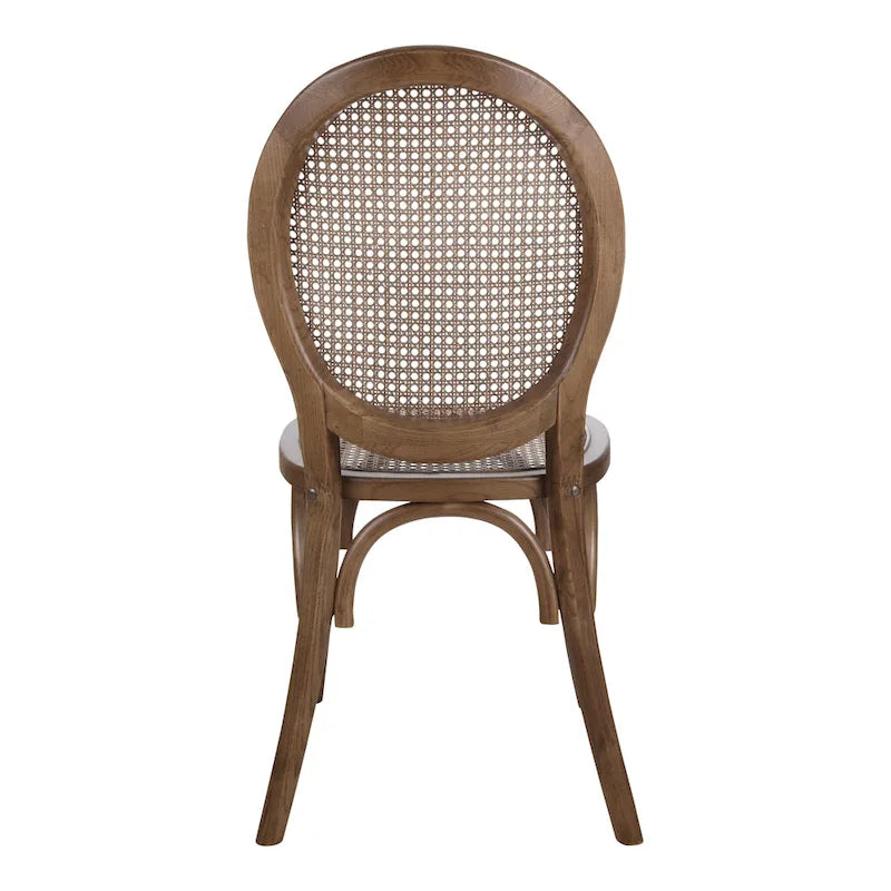 Chaises de salle à manger en rotin style moderne du milieu du siècle Aurelle Home (lot de 2)