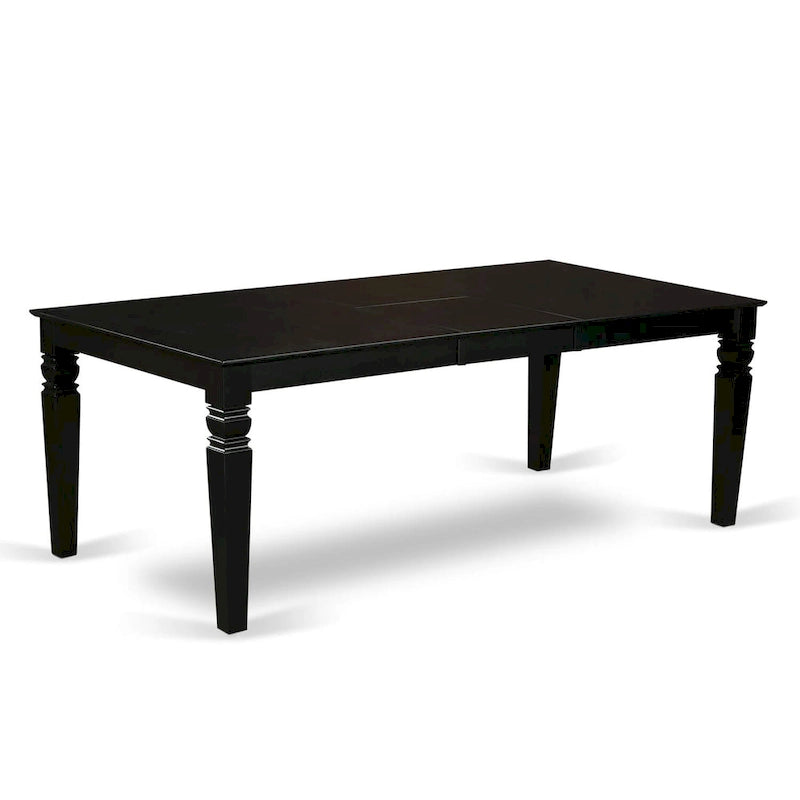 Ensemble de salle à manger East West Furniture - Table de cuisine rectangulaire et chaises de salle à manger, noir (nombre de pièces disponibles)