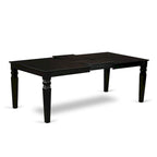 Ensemble de salle à manger East West Furniture - Table de cuisine rectangulaire et chaises de salle à manger, noir (nombre de pièces disponibles)