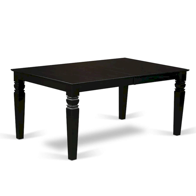 Ensemble de salle à manger East West Furniture - Table de cuisine rectangulaire et chaises de salle à manger, noir (nombre de pièces disponibles)