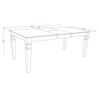 Ensemble de salle à manger East West Furniture - Table de cuisine rectangulaire et chaises de salle à manger, noir (nombre de pièces disponibles)