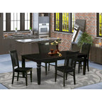 Ensemble de salle à manger East West Furniture - Table de cuisine rectangulaire et chaises de salle à manger, noir (nombre de pièces disponibles)