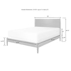 Ensemble de lit Crosley Landon King en acajou