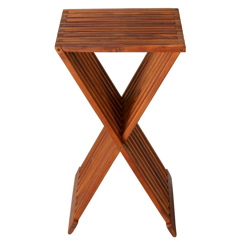 Table d'appoint pliante en teck Bare Decor Taj