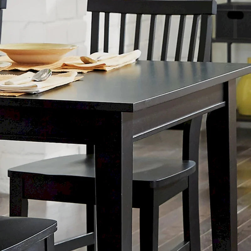 Ensemble de salle à manger rectangulaire 7 pièces de style Arts &amp; Crafts avec rallonge par Homestyles