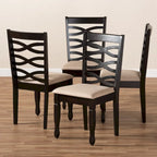 Ensemble de 4 chaises de salle à manger modernes et contemporaines