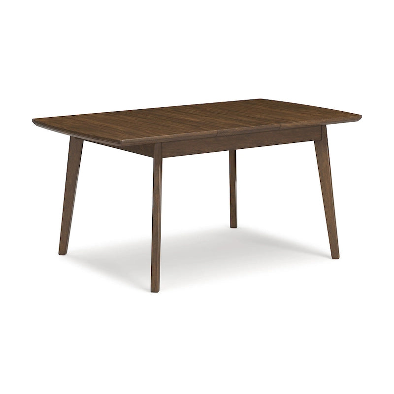 Table de salle à manger rectangulaire extensible papillon, Signature Design by Ashley Lyncott Brown - 91,4 cm (L) x 121,9 cm/162,6 cm (P) x 76,2 cm (H)