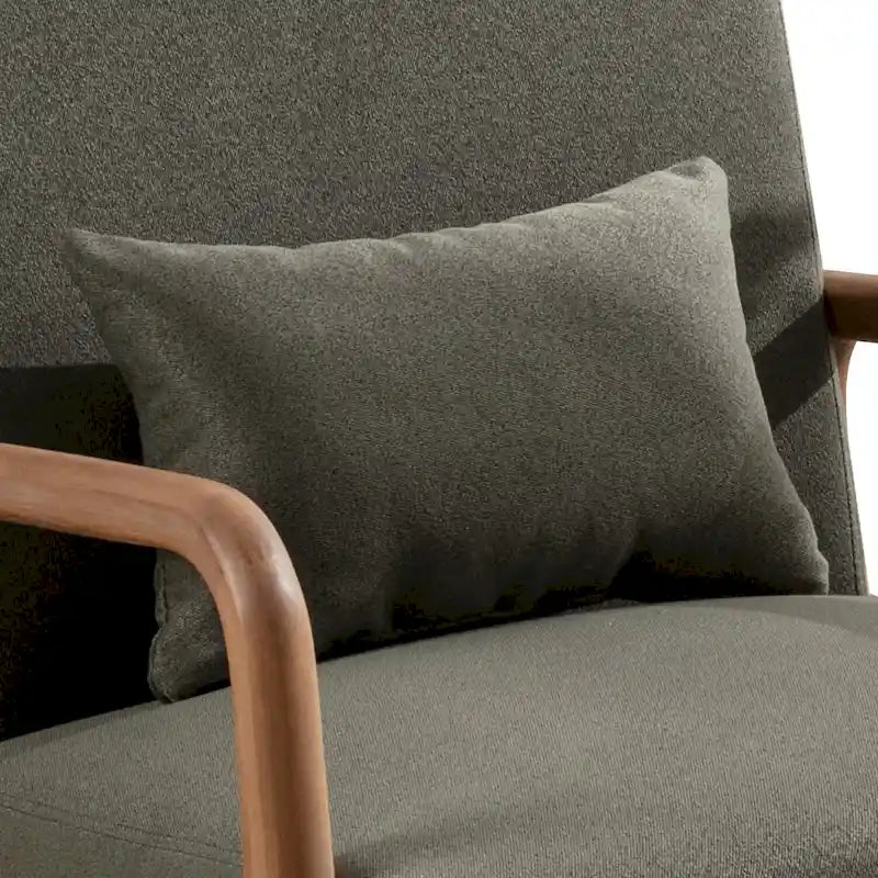 Fauteuil d'appoint moderne Ebello en bois massif