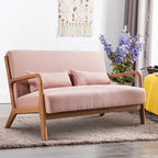 Fauteuil d'appoint moderne Ebello en bois massif